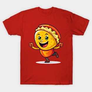 kawaii Taco cehees T-Shirt cute potatofood funny T-Shirt